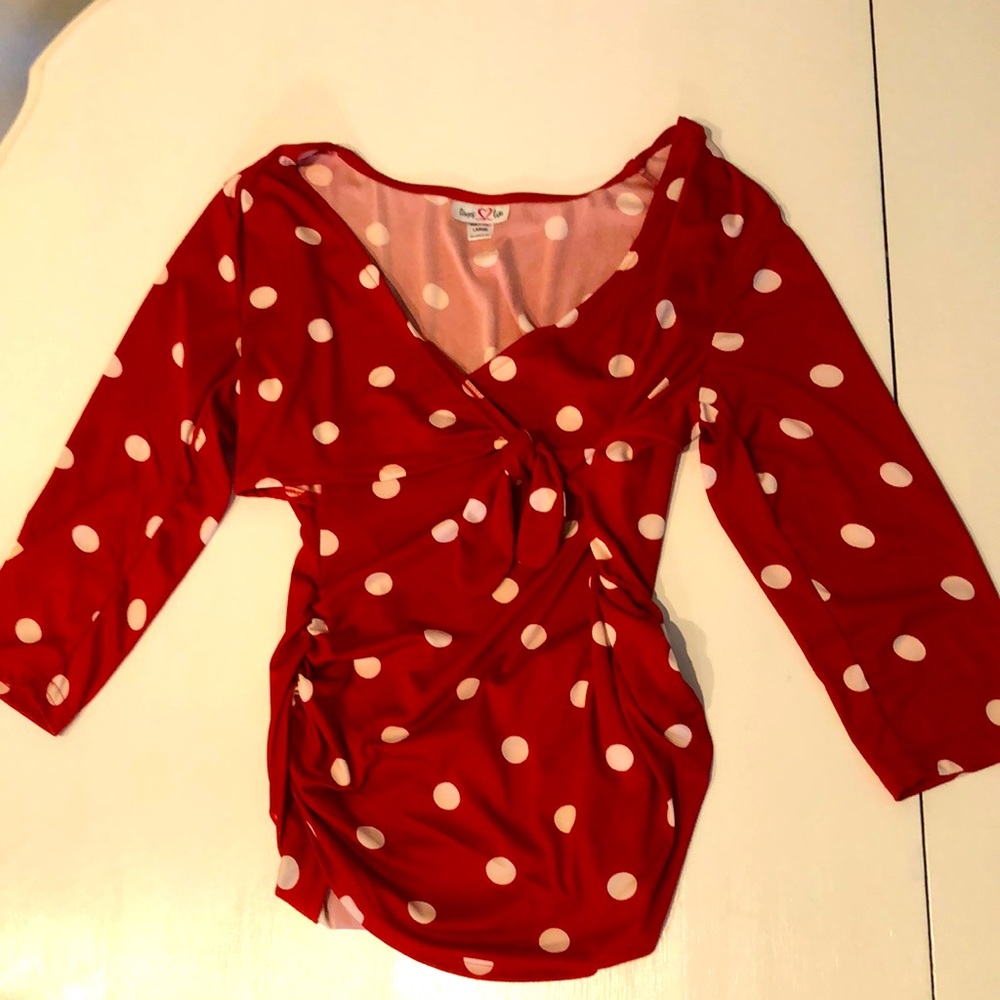 EUC maternity blouse size L